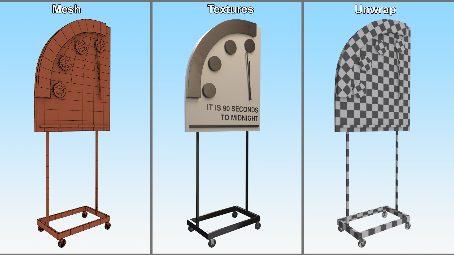 Doomsday Clock 3D model