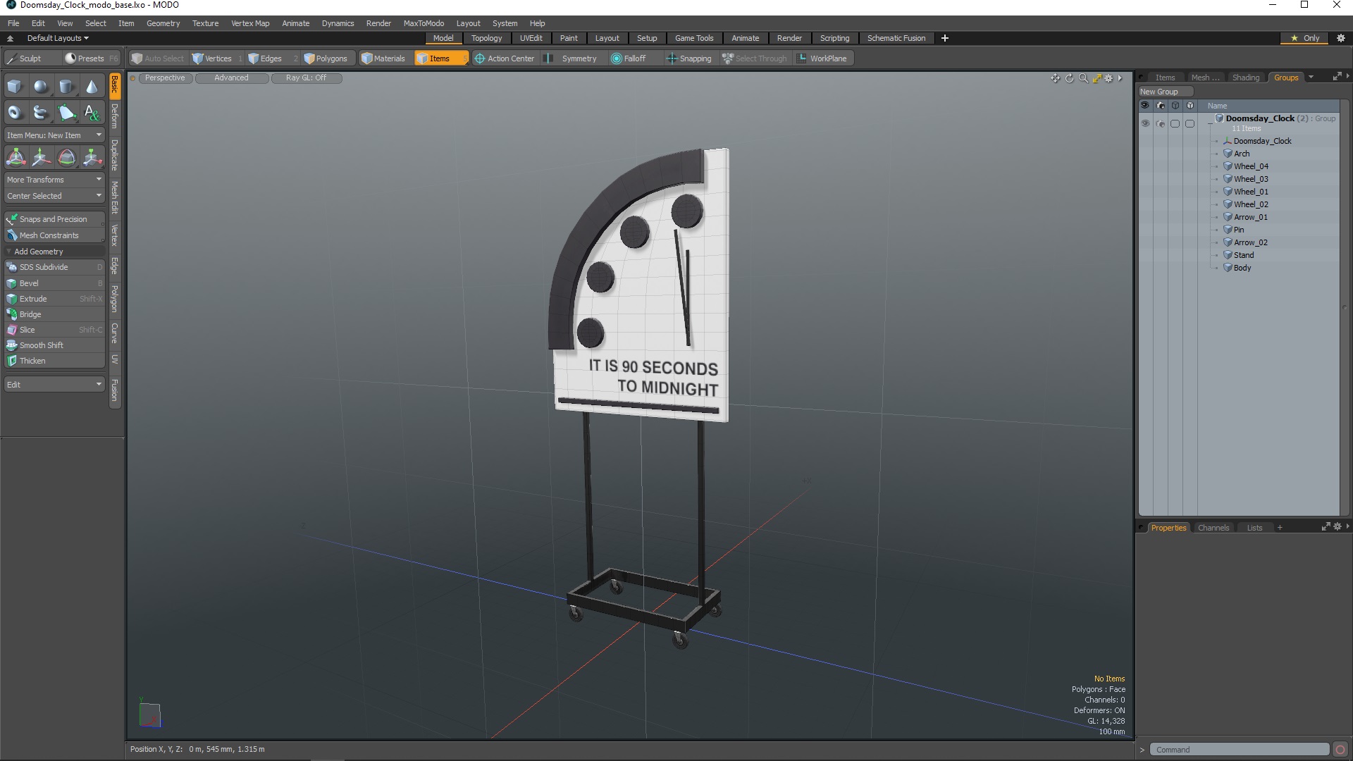 Doomsday Clock 3D model