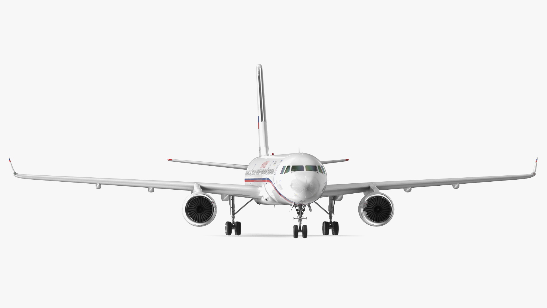 Tupolev Tu-214 Russian Government Airliner Rigged 3D model