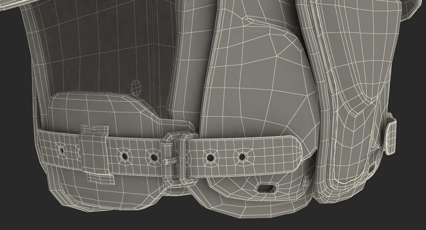 3D model Football Shoulder Pads Generic