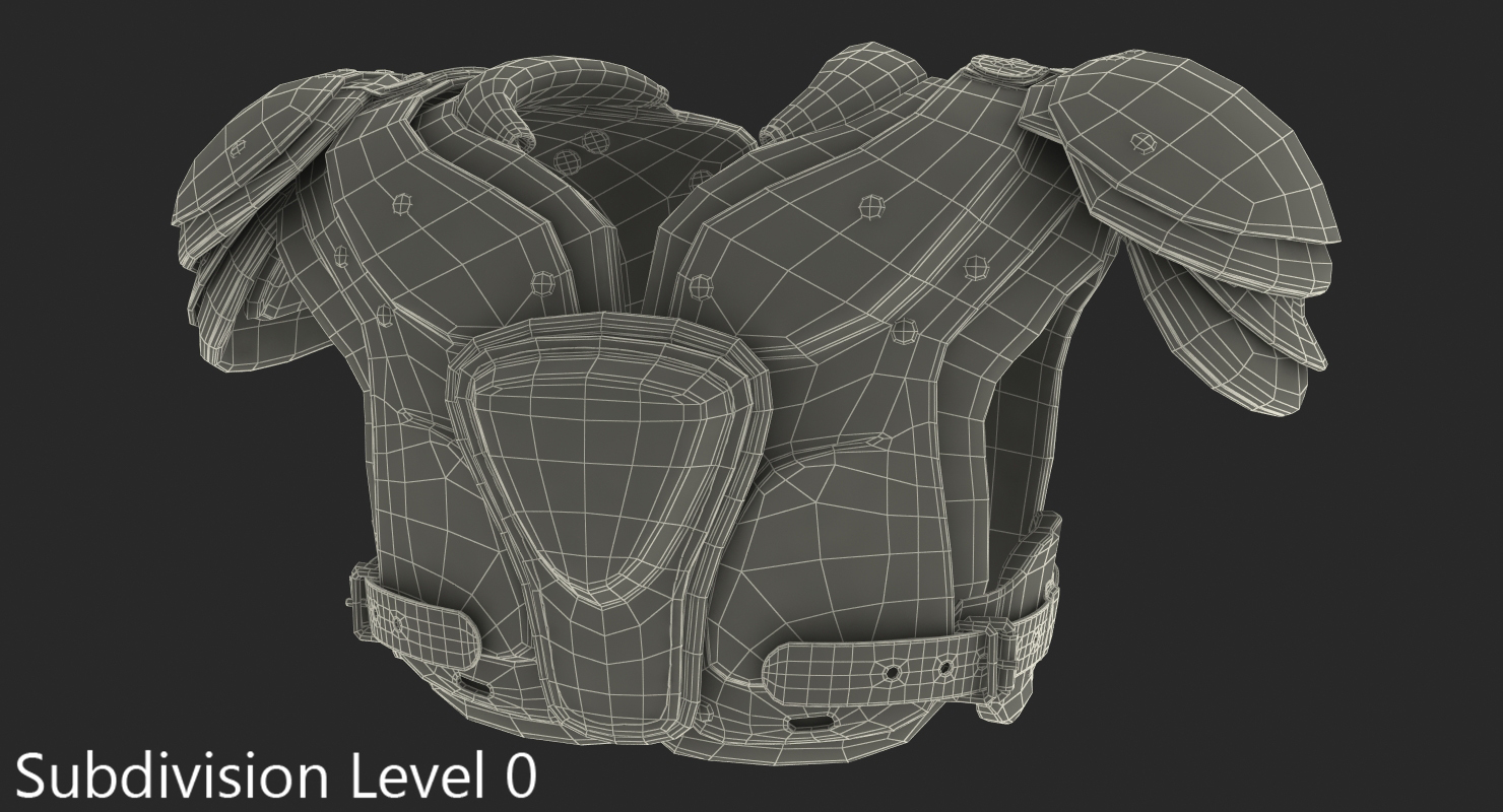 3D model Football Shoulder Pads Generic