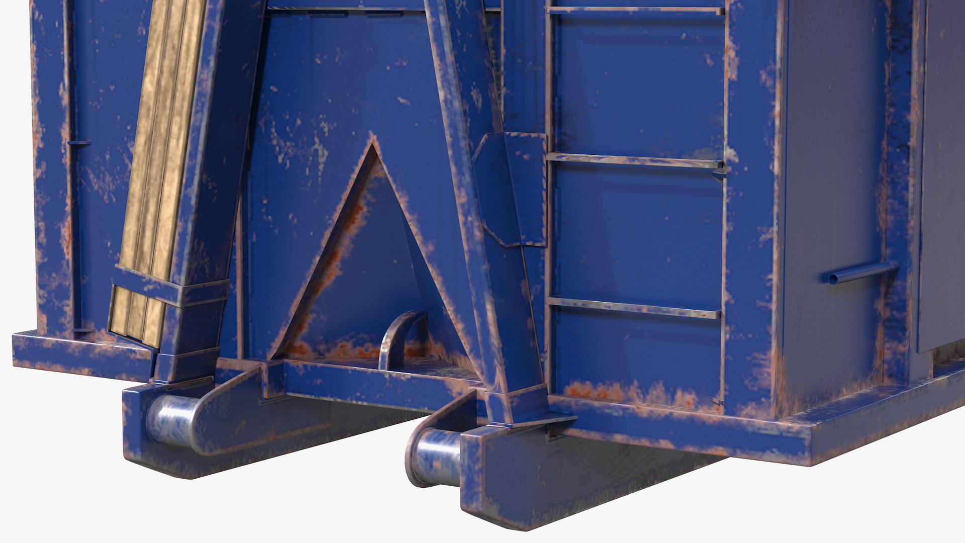 3D Roll Off Dumpster Dusty 15 Yard