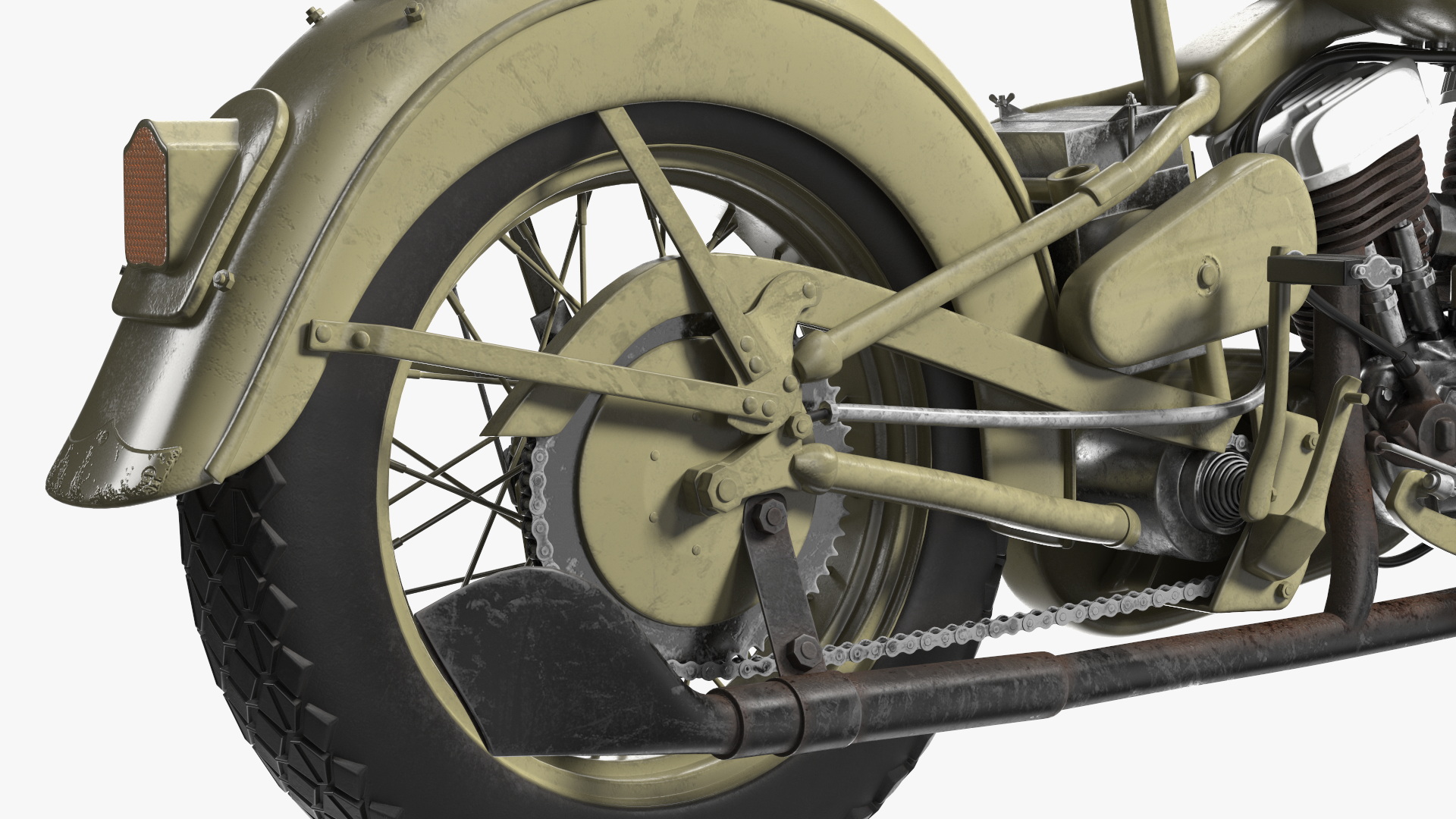 3D model Harley-Davidson WLA Liberator Green