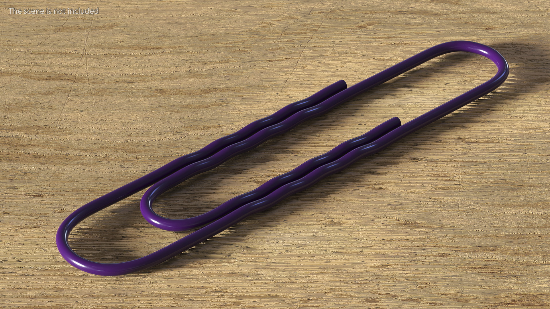 Paper Clip Wavy Shape Color 3D