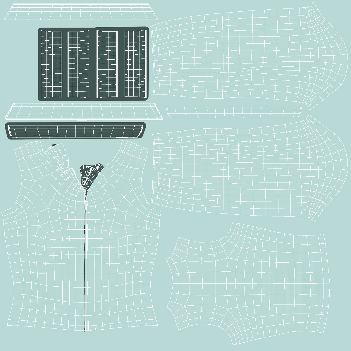3D Waistcoat Business Suit model