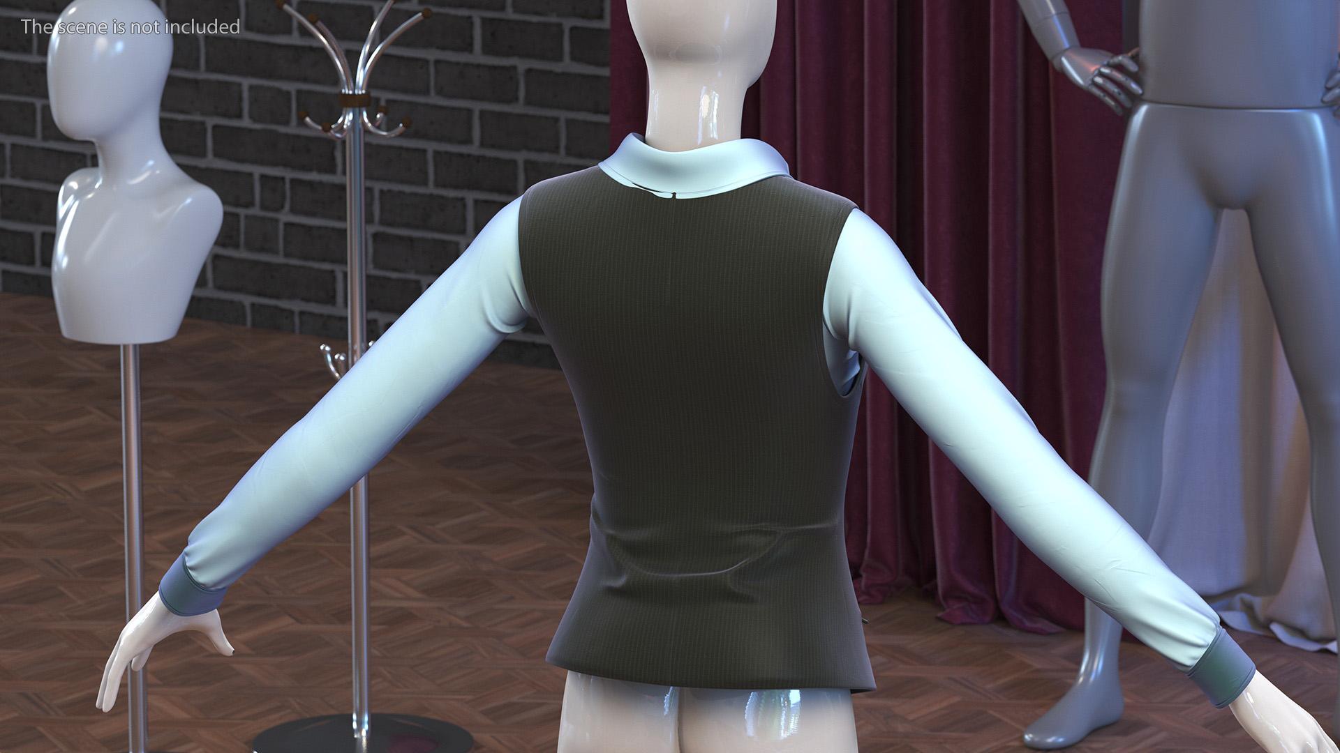 3D Waistcoat Business Suit model