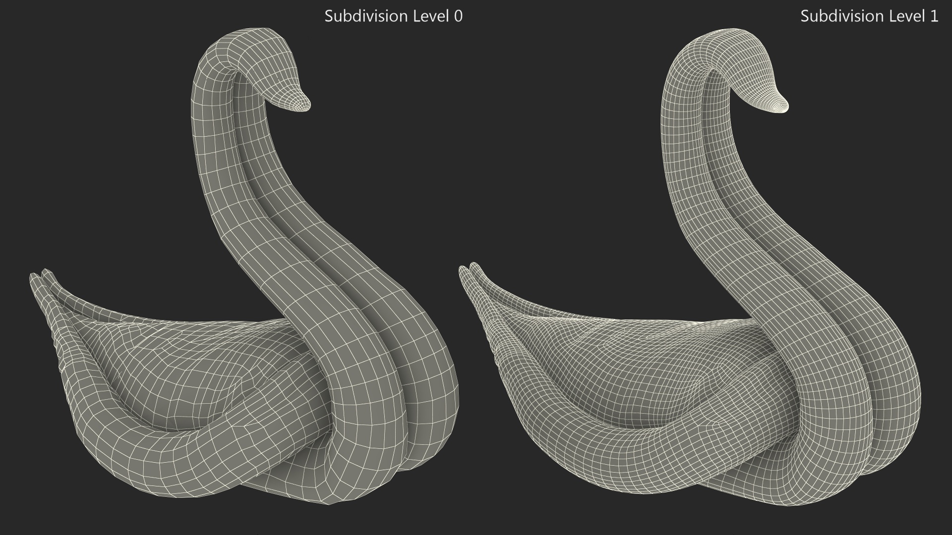 3D Designer Towel Blue Swan with Folded Wings Fur