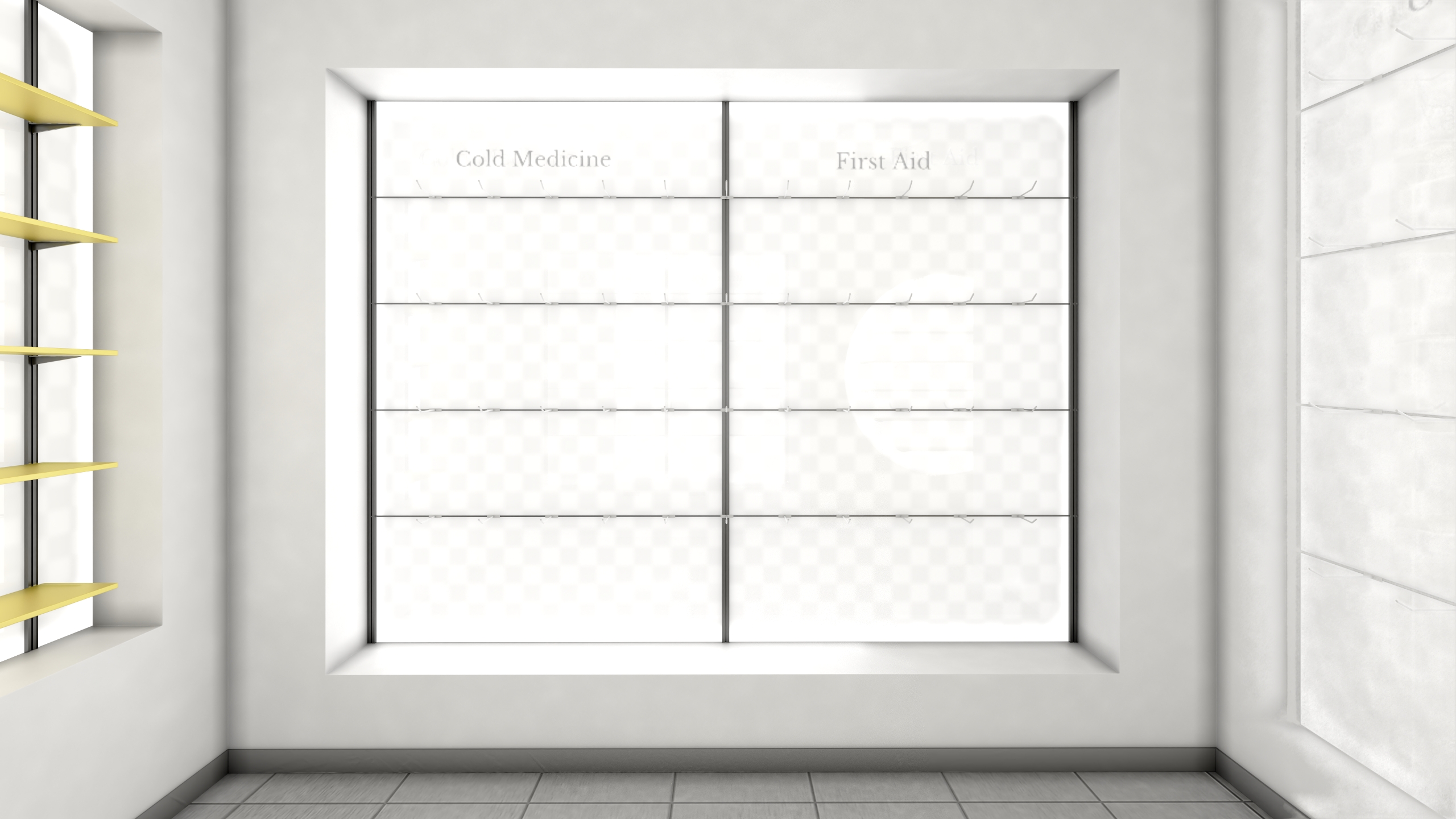 3D model Drugstore Interior Yellow