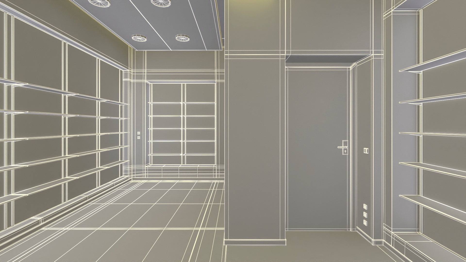 3D model Drugstore Interior Yellow
