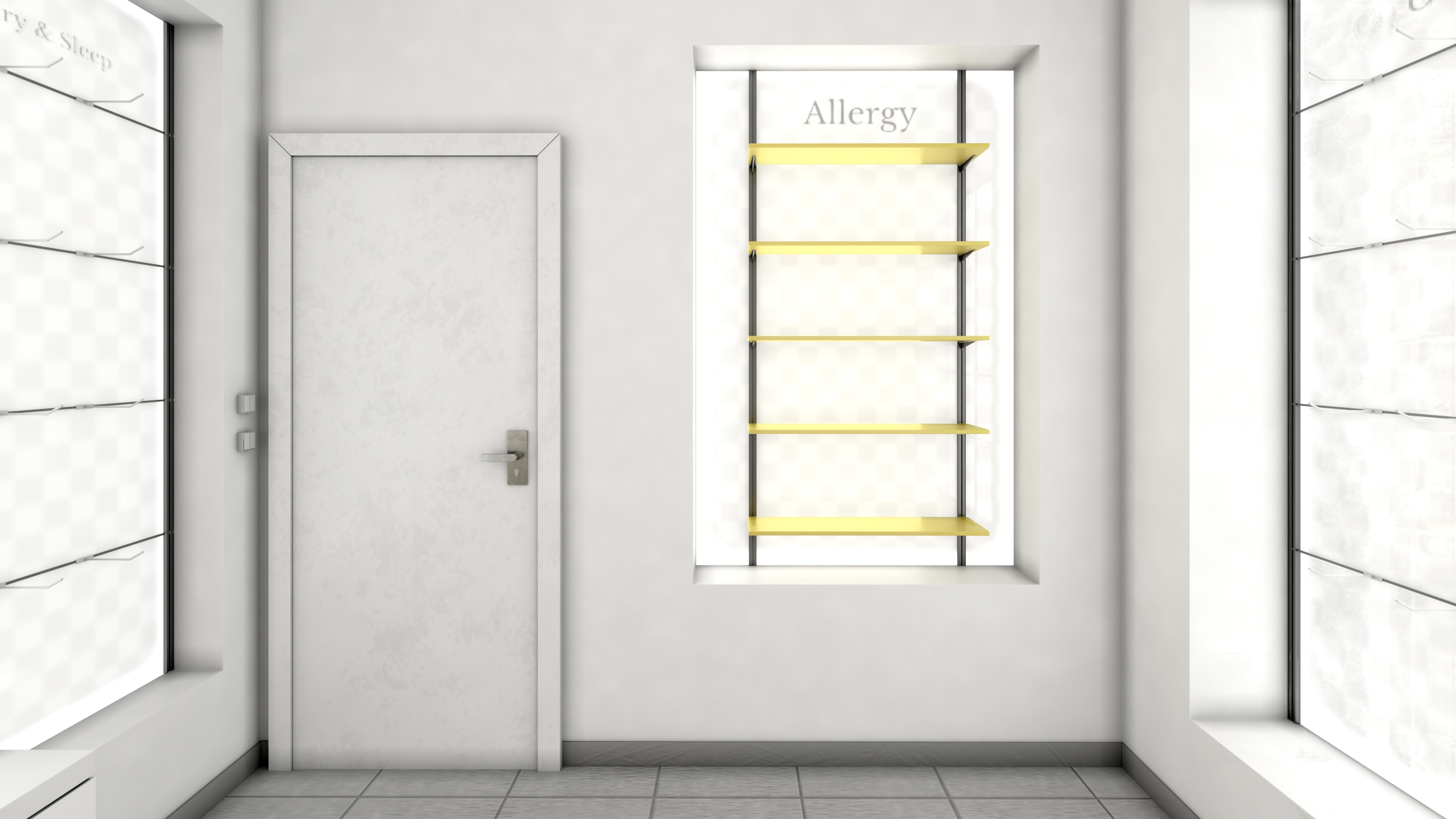 3D model Drugstore Interior Yellow
