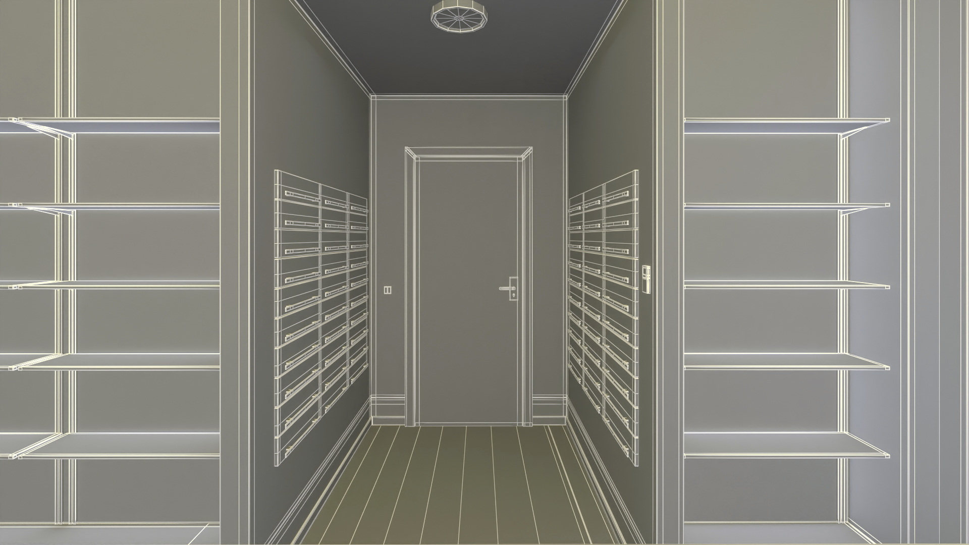 3D model Drugstore Interior Yellow