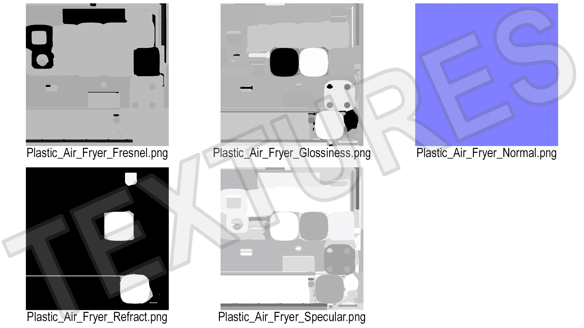 Air Fryer Cosori with French Fries 3D model