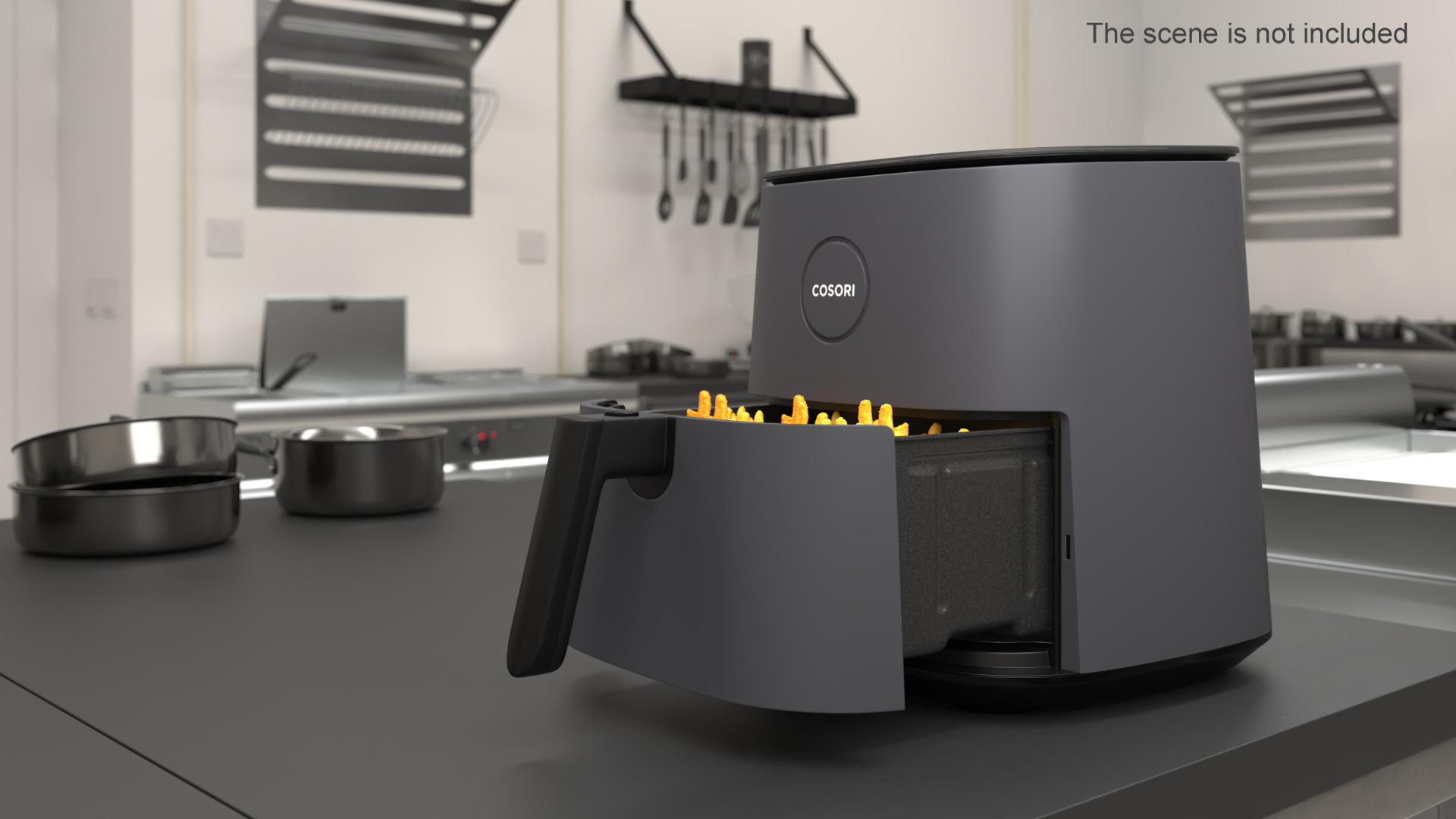 Air Fryer Cosori with French Fries 3D model