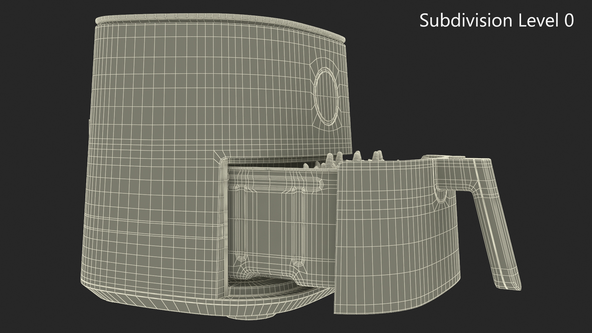 Air Fryer Cosori with French Fries 3D model