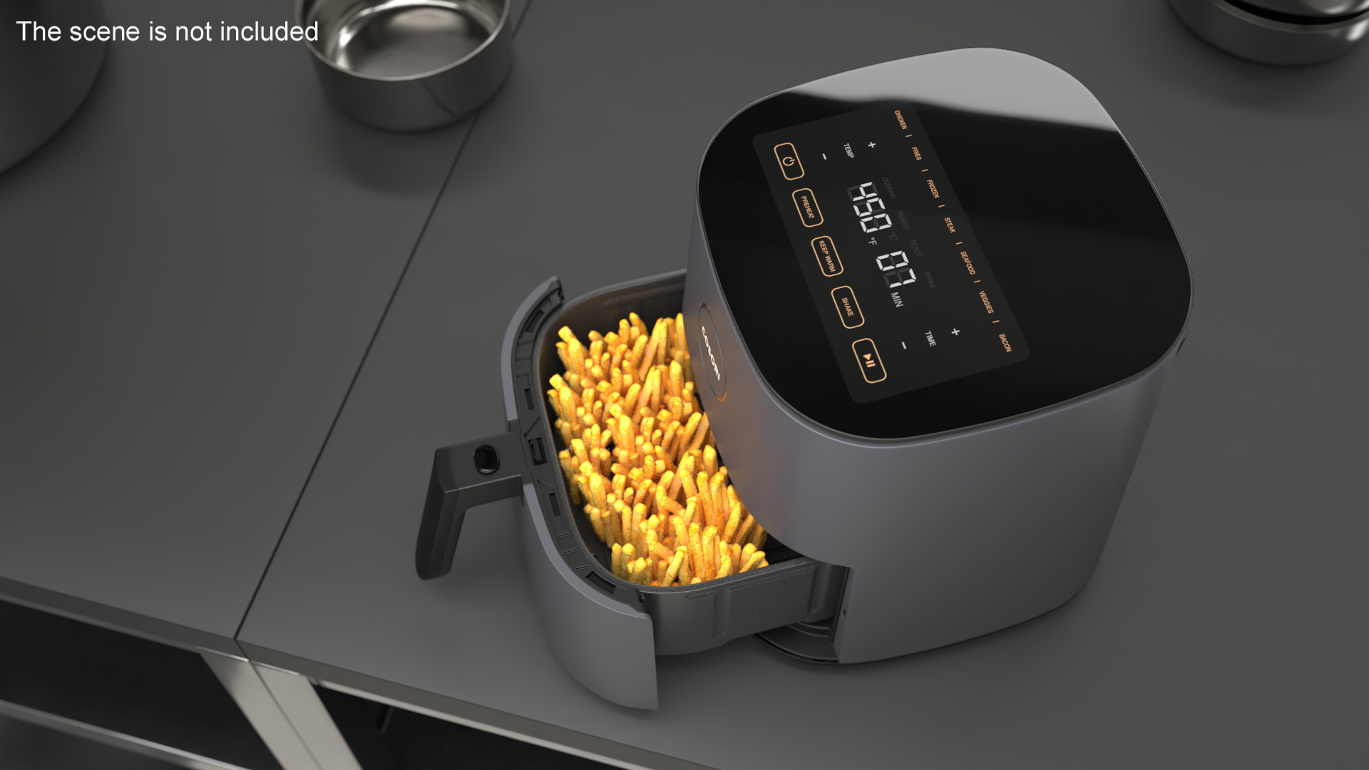 Air Fryer Cosori with French Fries 3D model