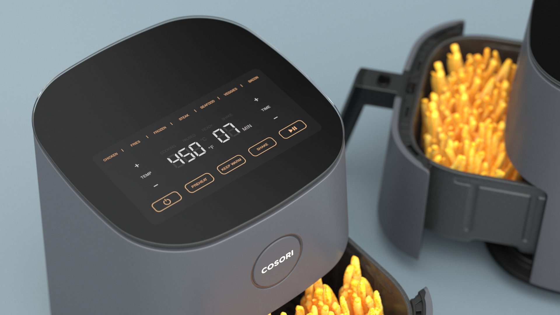 Air Fryer Cosori with French Fries 3D model