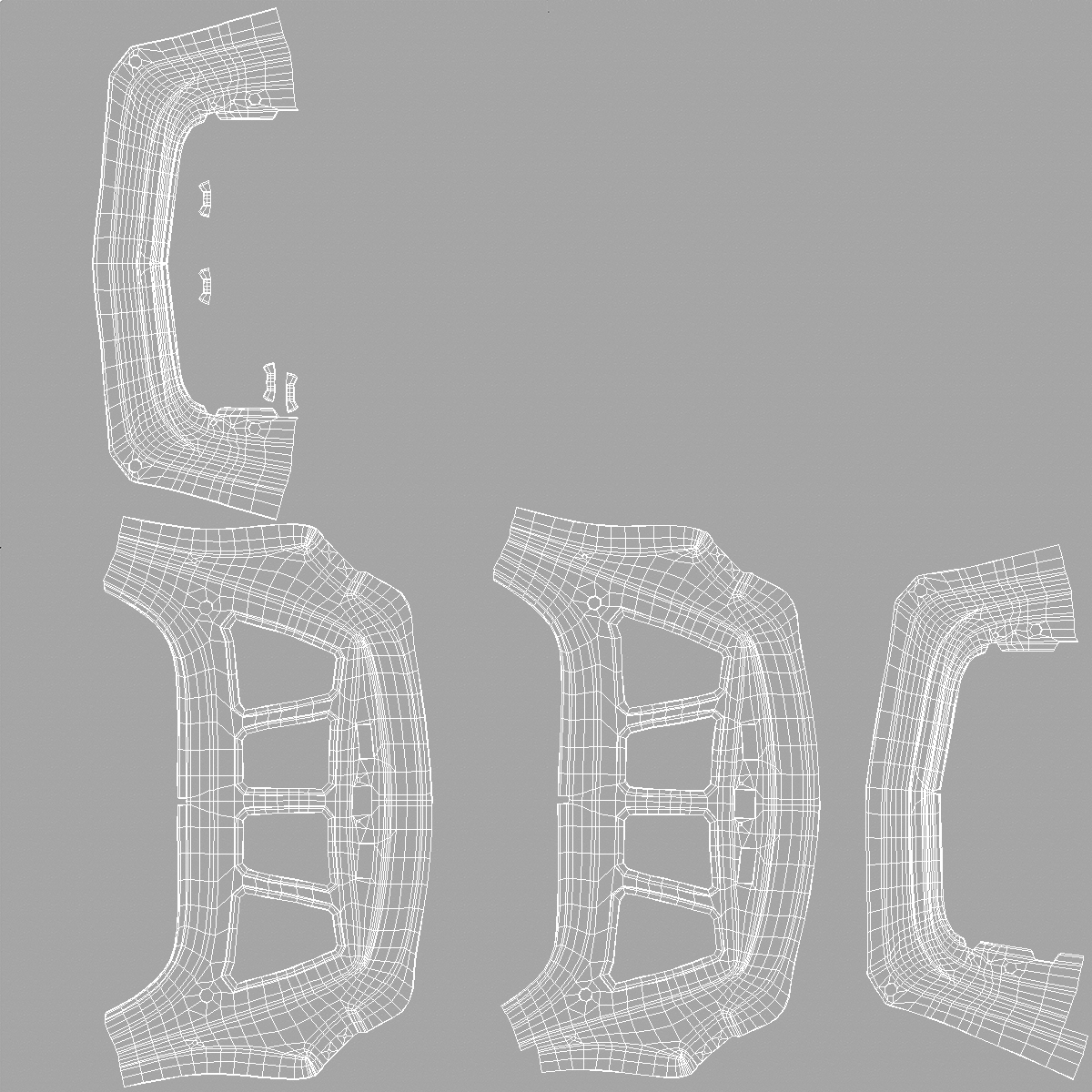 3D Tesla Model S Frame 2