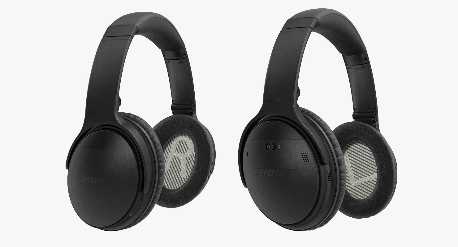 Bose Quiet Comfort Wireless Headphones Black 3D model