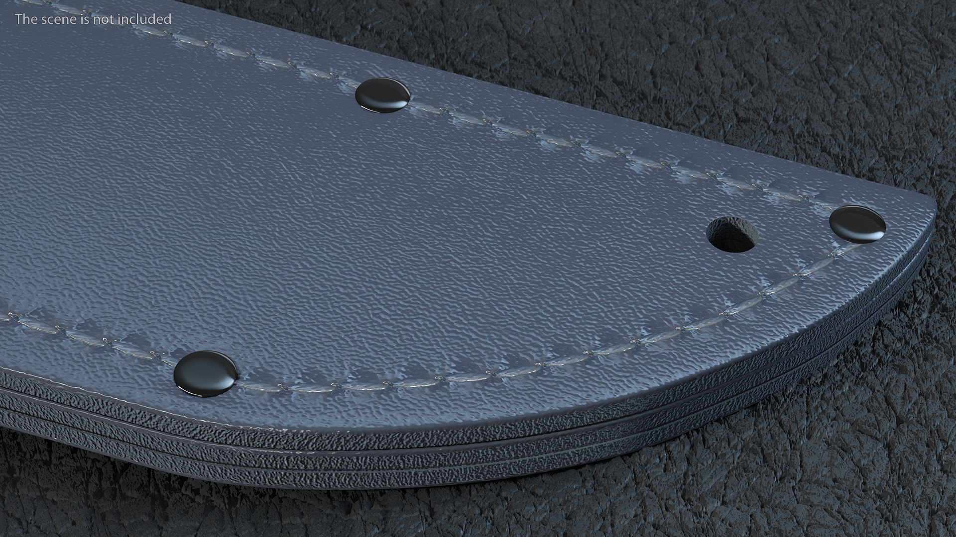 3D Leather Sheath for the Ka Bar Knife Black