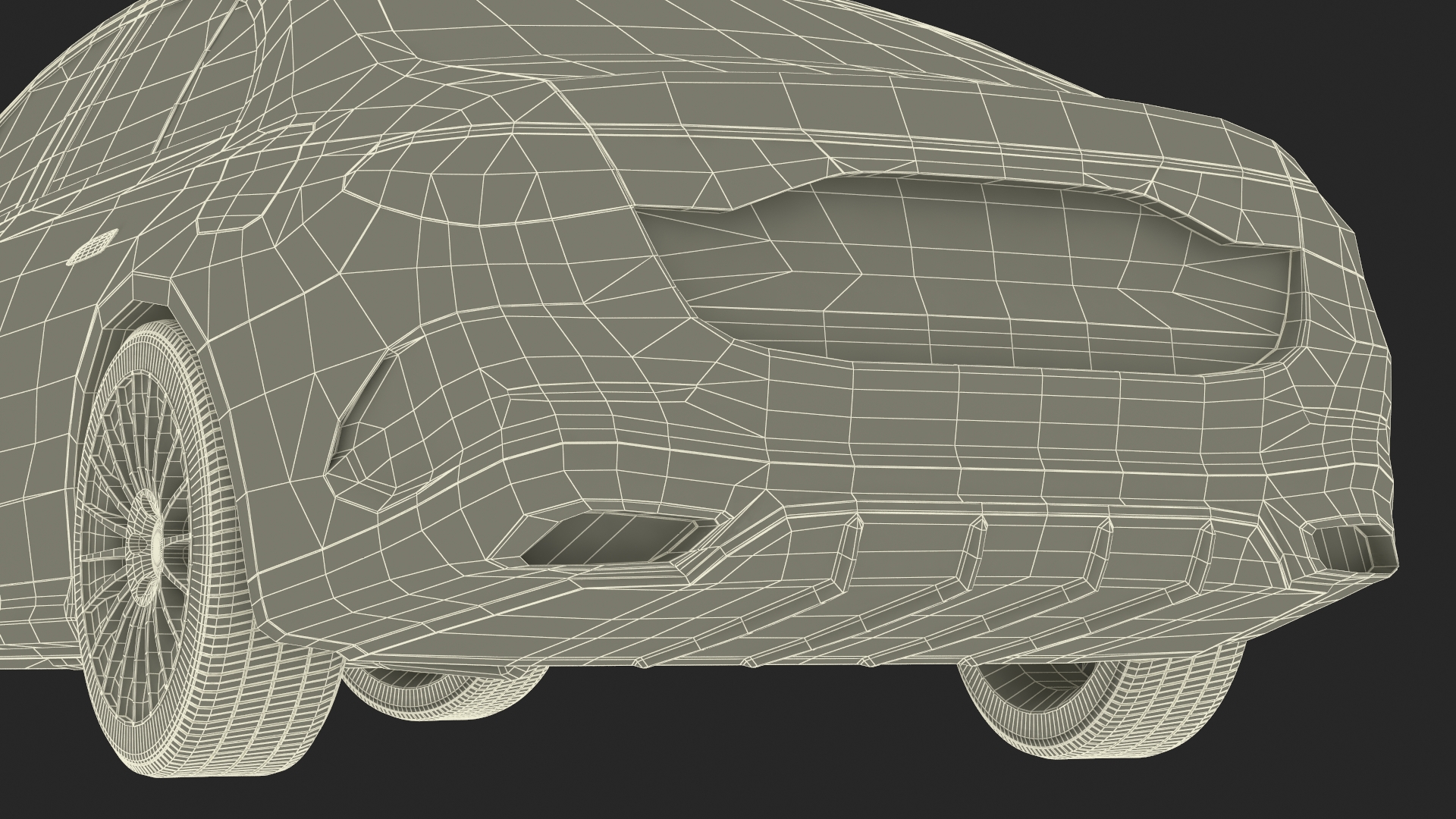 Luxury Car Red Sedan Rigged 3D