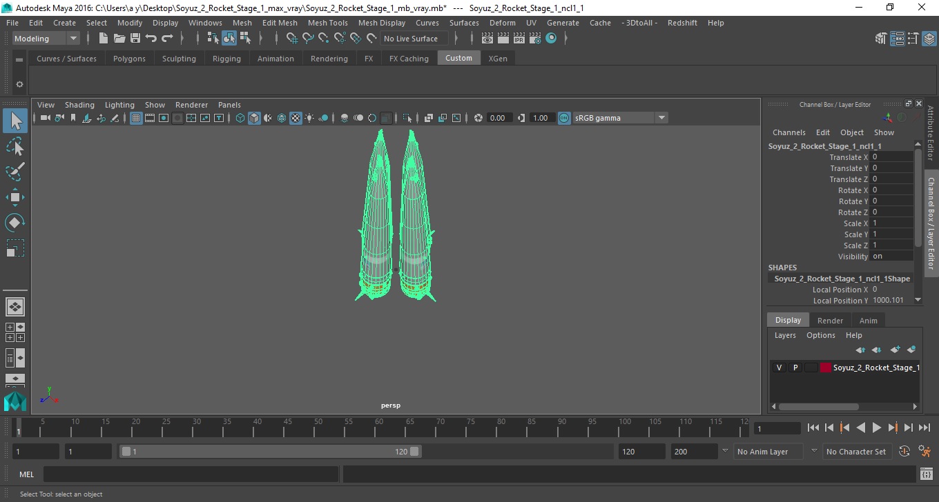 Soyuz 2 Rocket Stage 1 3D