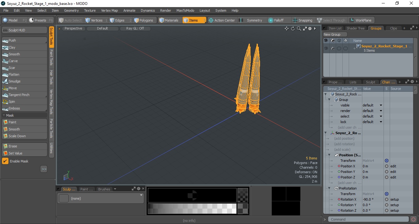 Soyuz 2 Rocket Stage 1 3D