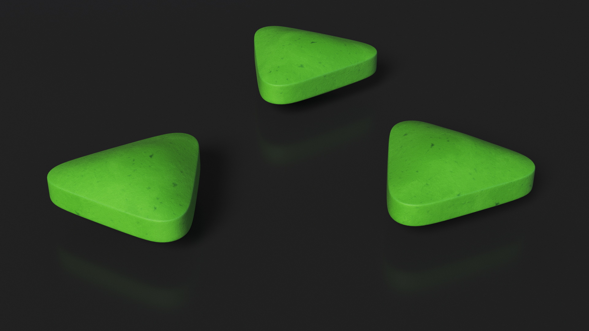 3D Triangle Pill model