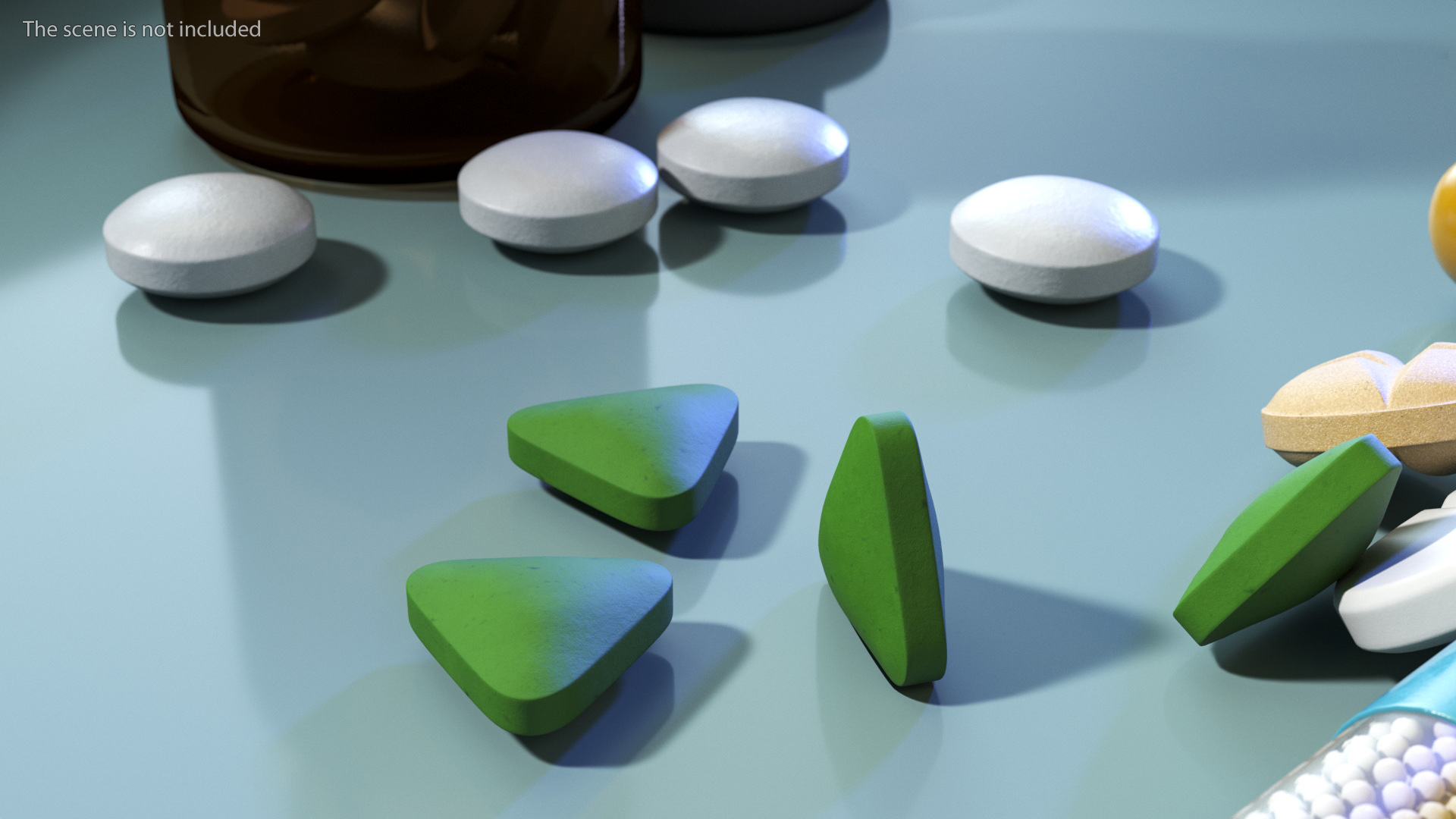 3D Triangle Pill model