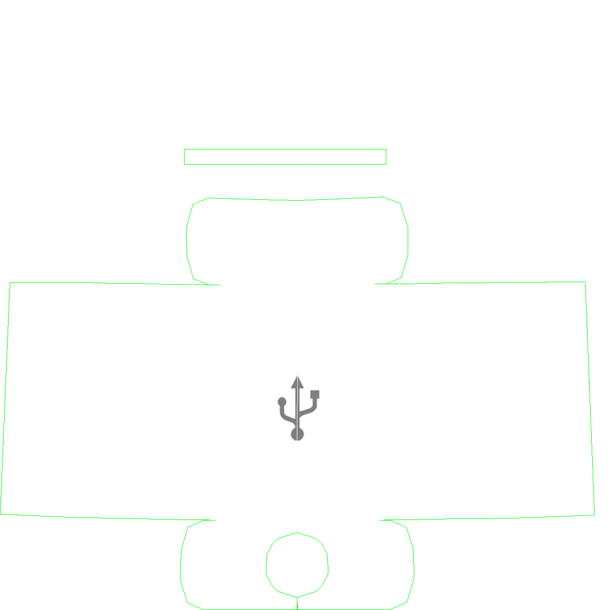 Lightning Connector to USB Cable 3D