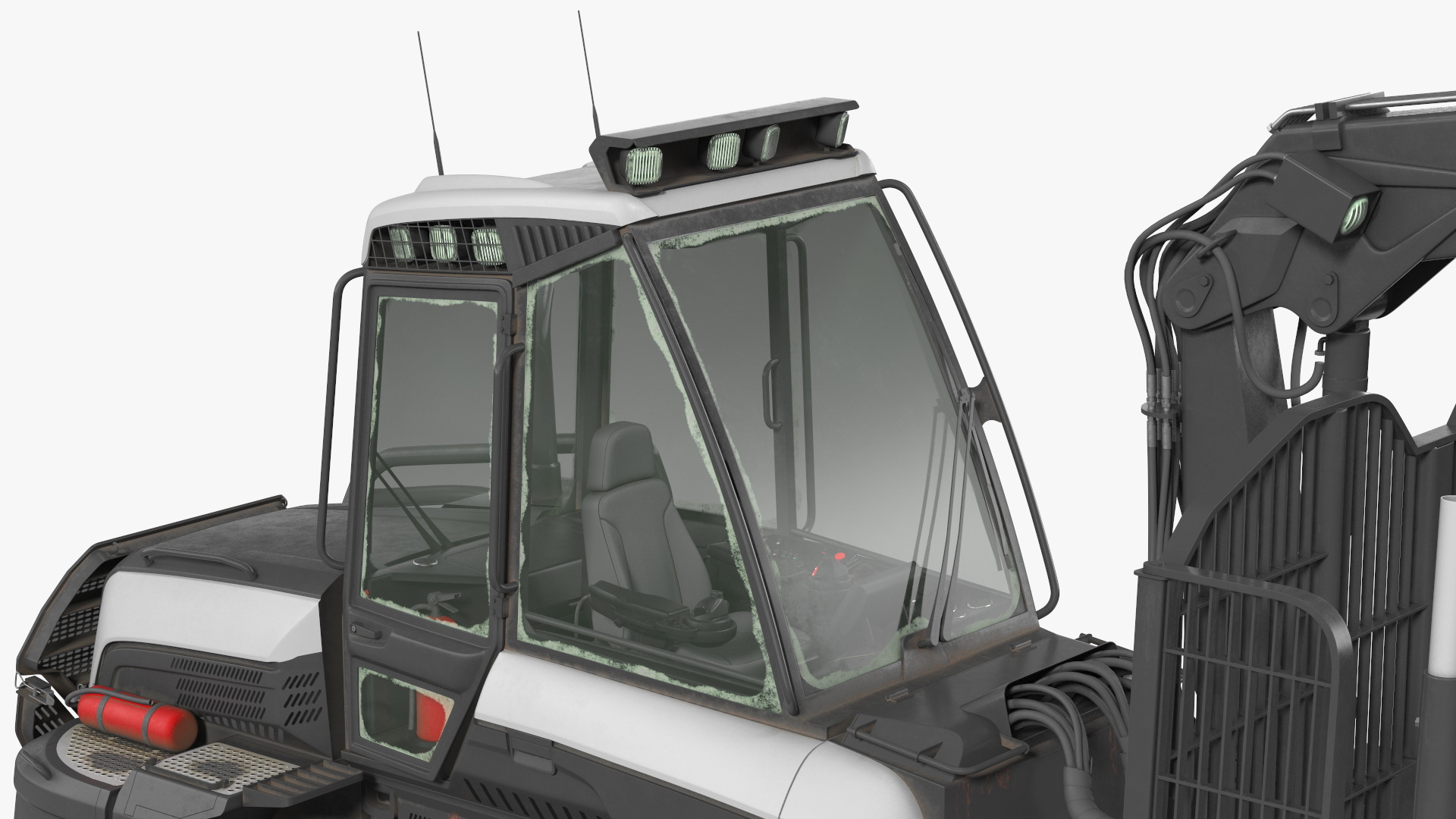 Forwarder Forestry Vehicle Dirty 3D