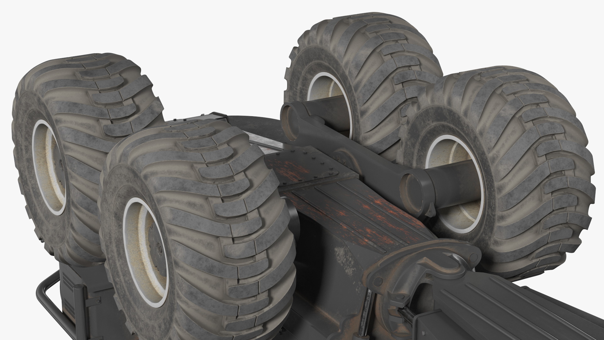 Forwarder Forestry Vehicle Dirty 3D