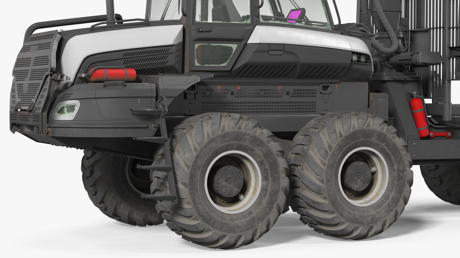 Forwarder Forestry Vehicle Dirty 3D