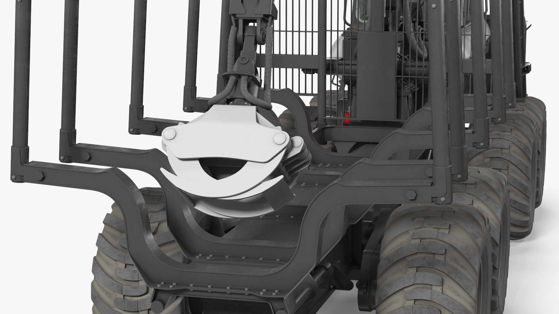 Forwarder Forestry Vehicle Dirty 3D