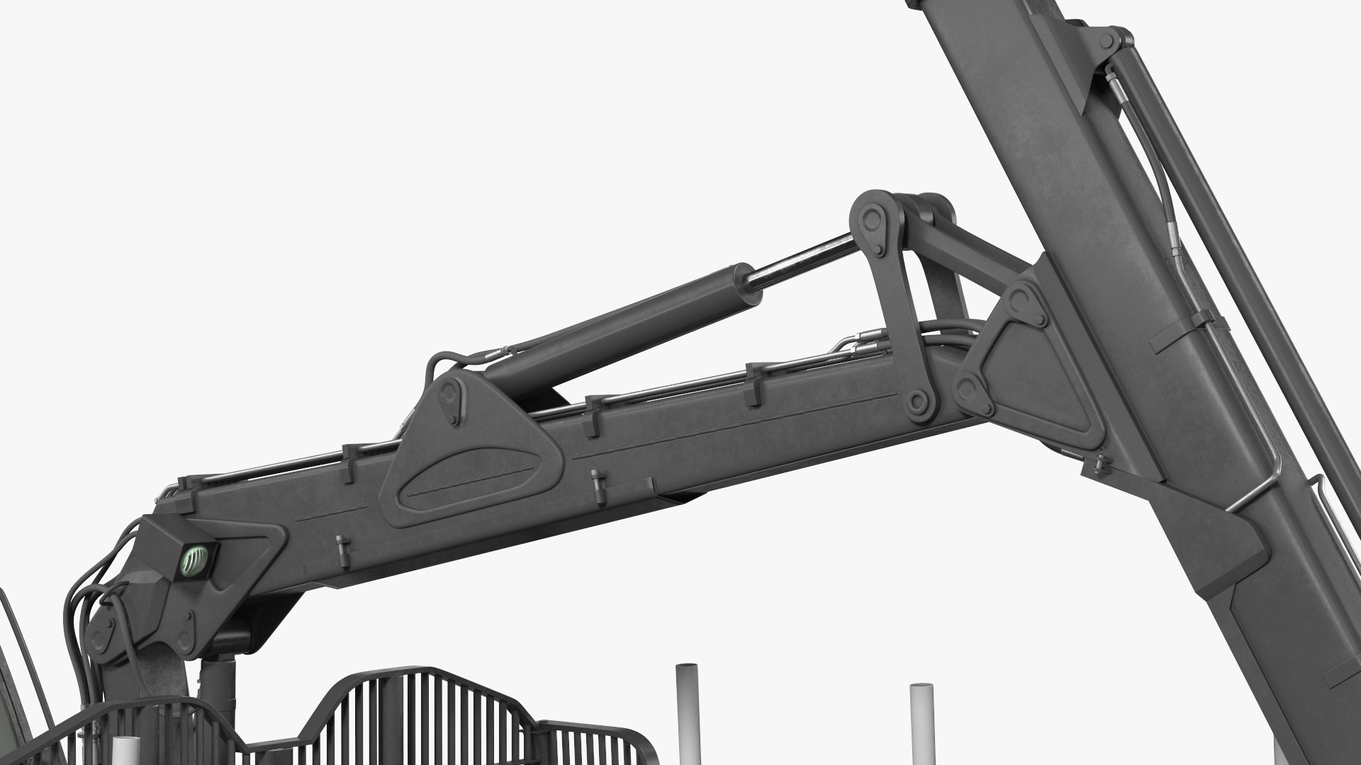 Forwarder Forestry Vehicle Dirty 3D