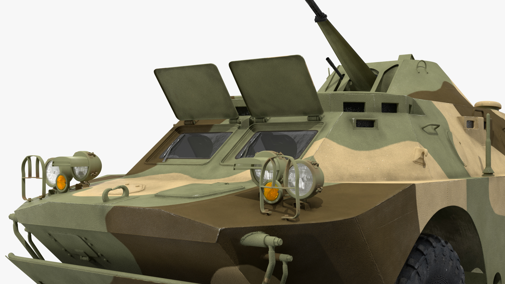 3D model BRDM 2 Amphibious Vehicle