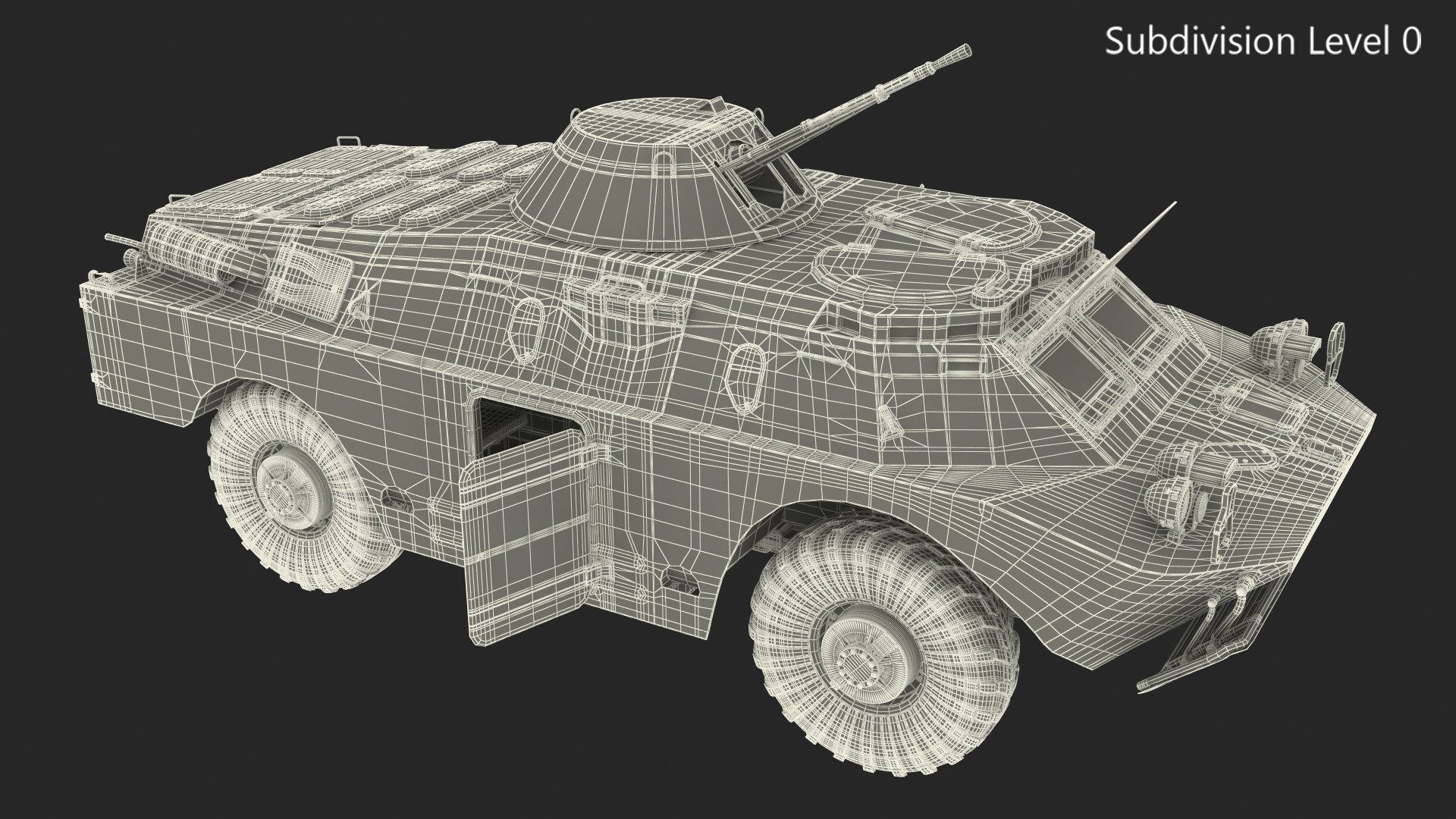 3D model BRDM 2 Amphibious Vehicle