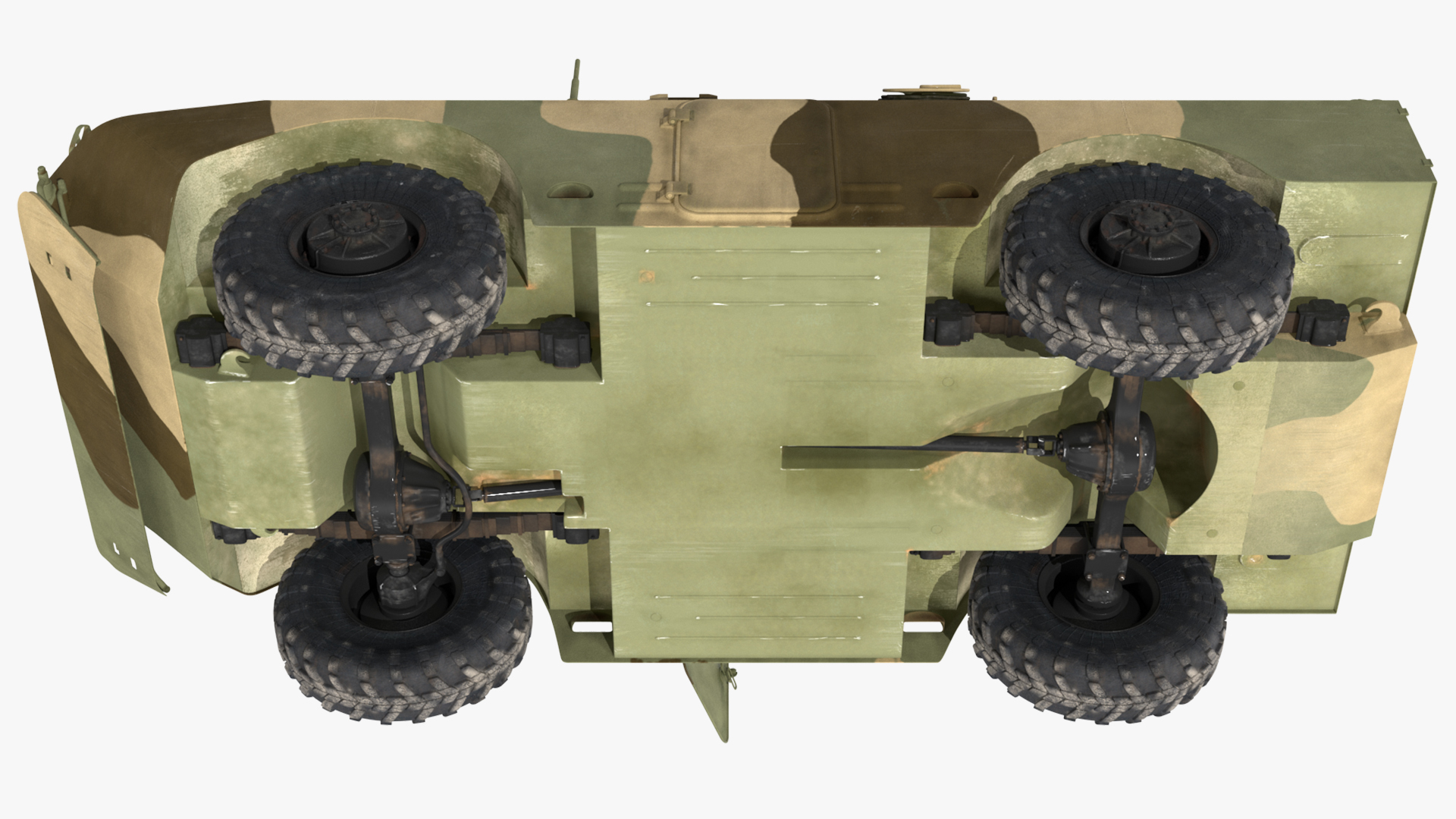 3D model BRDM 2 Amphibious Vehicle
