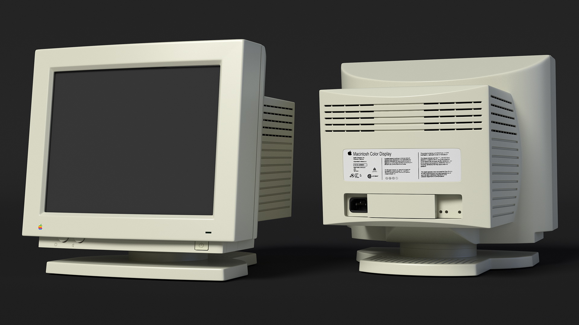 3D model Vintage Apple Computer Monitor