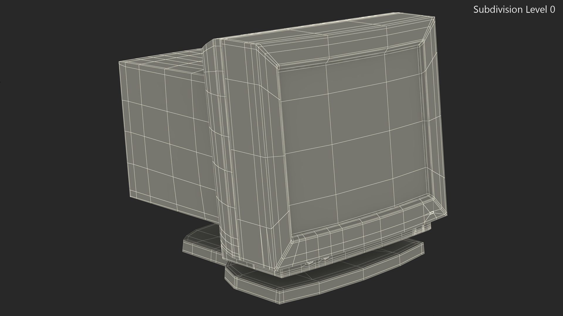 3D model Vintage Apple Computer Monitor