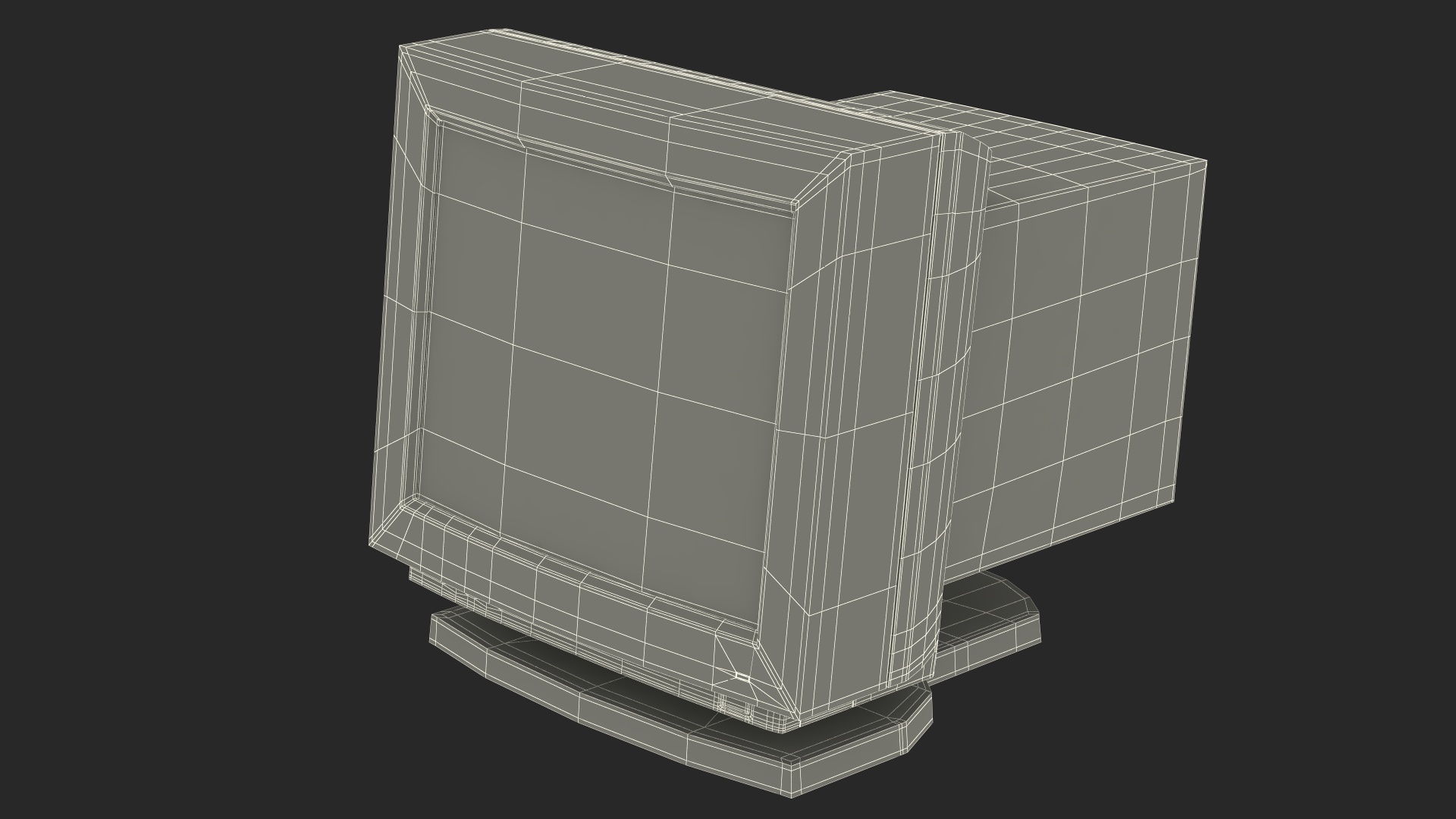 3D model Vintage Apple Computer Monitor