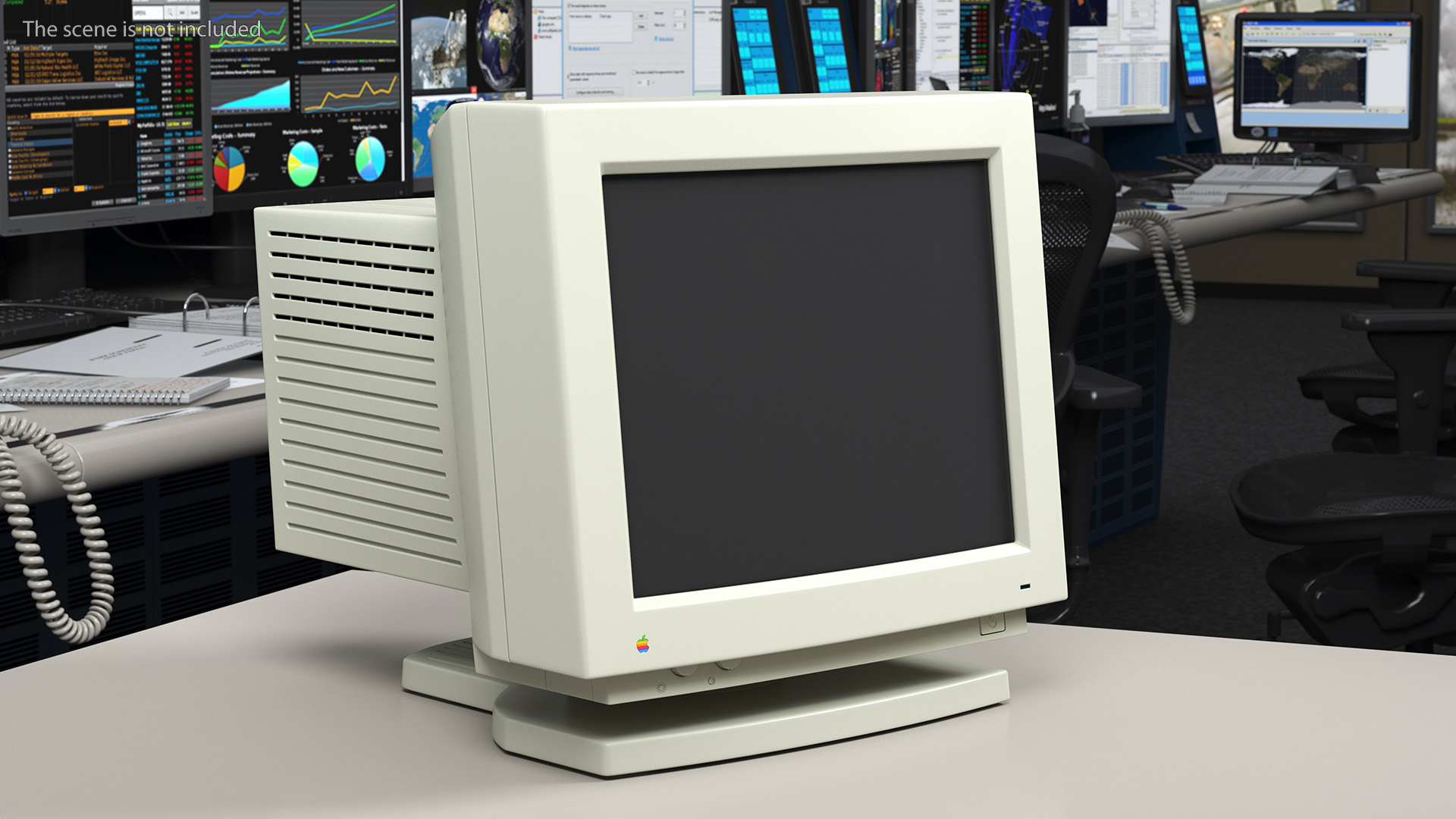 3D model Vintage Apple Computer Monitor