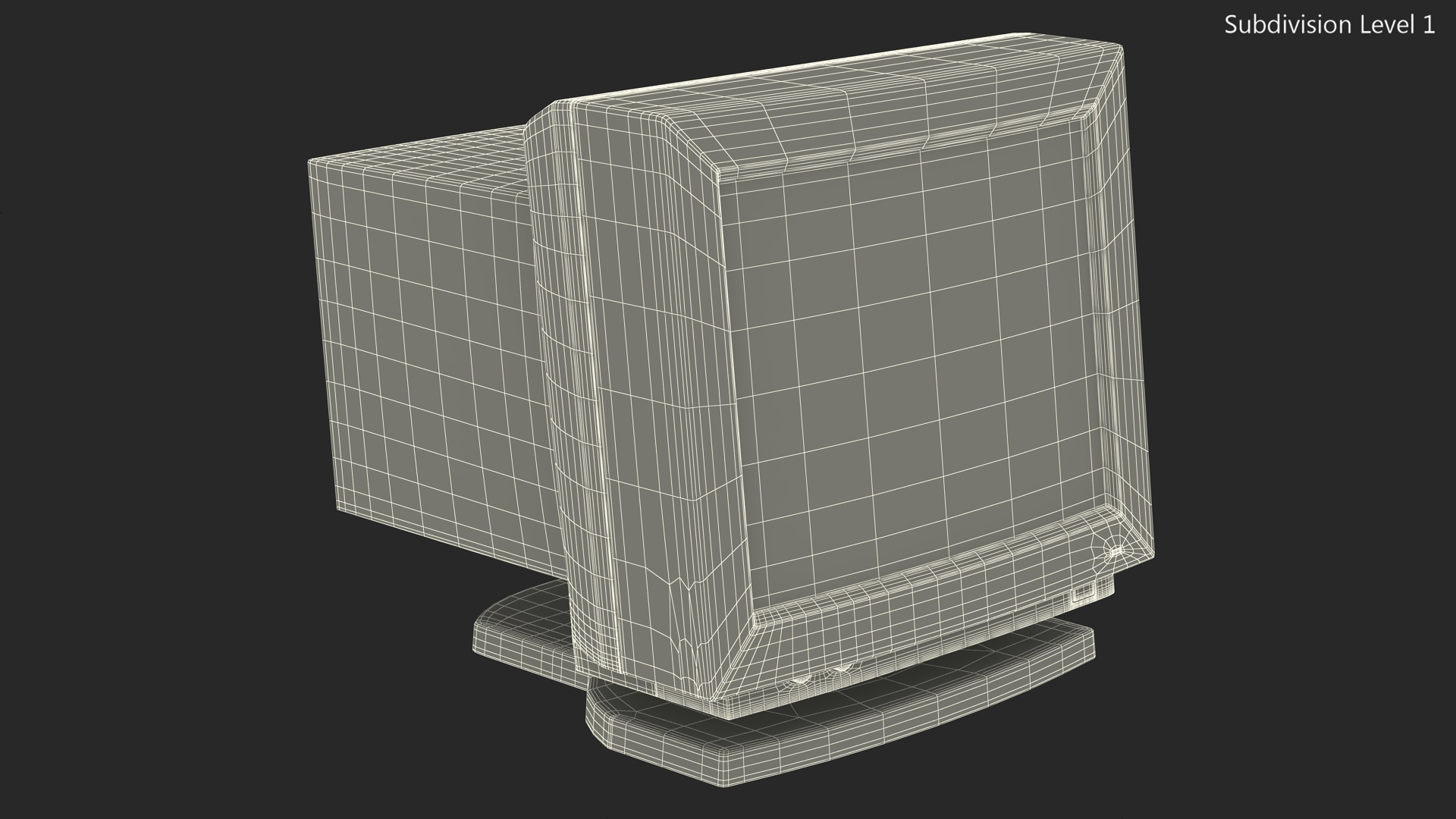 3D model Vintage Apple Computer Monitor