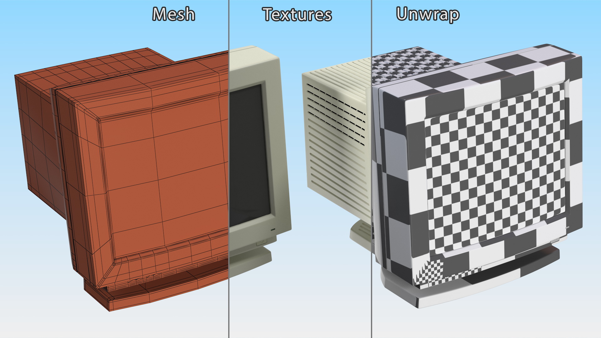 3D model Vintage Apple Computer Monitor