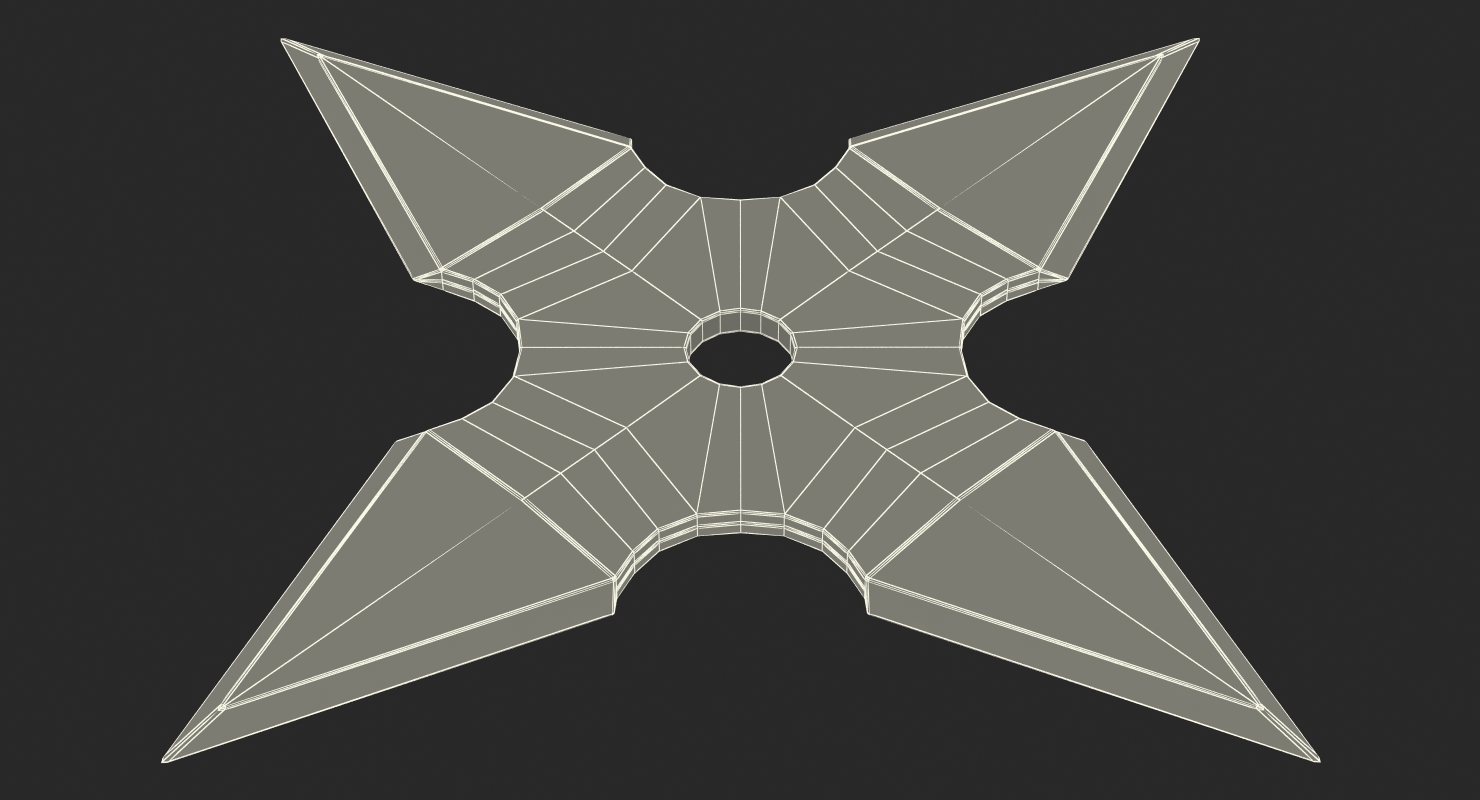 3D Shurikens Set model