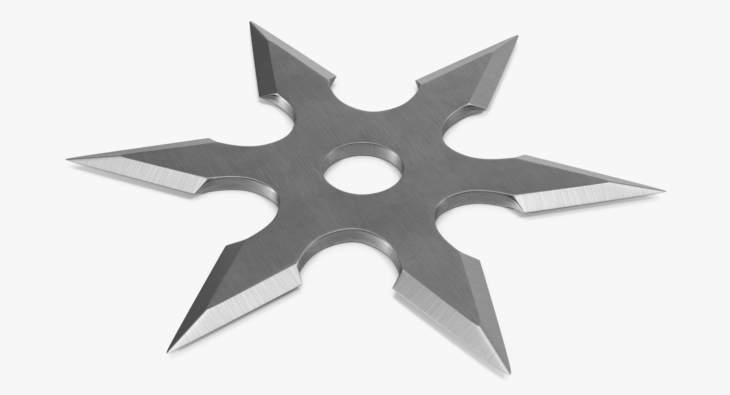 3D Shurikens Set model