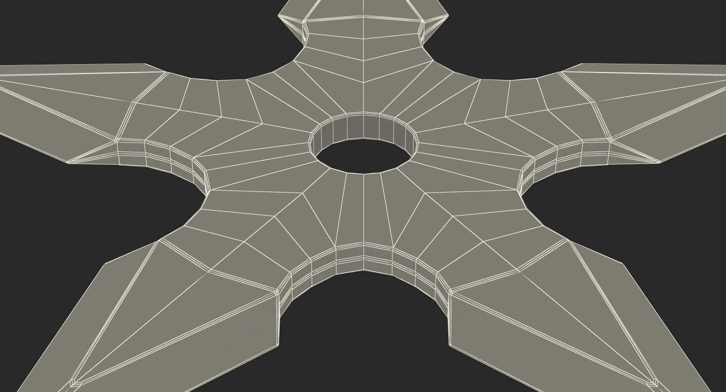 3D Shurikens Set model