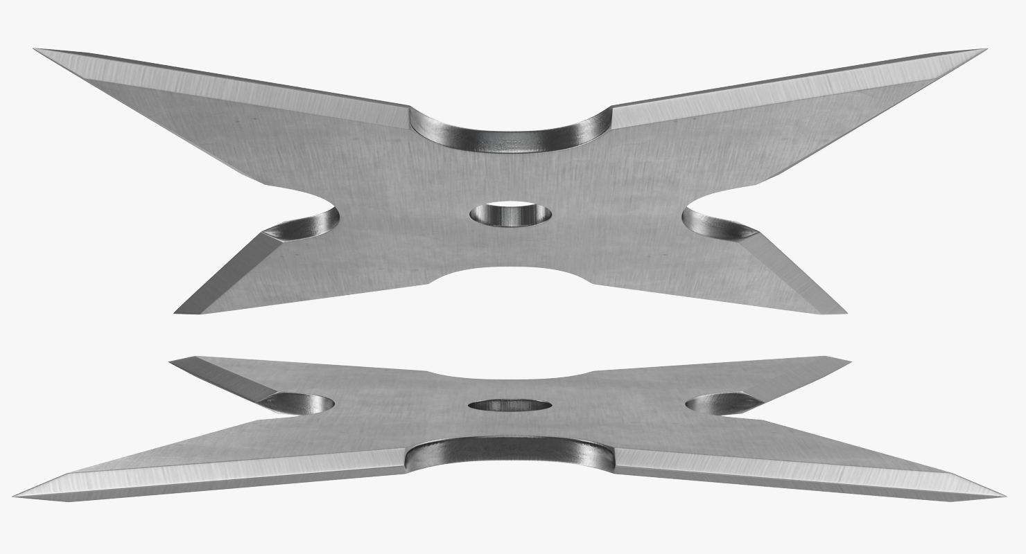 3D Shurikens Set model