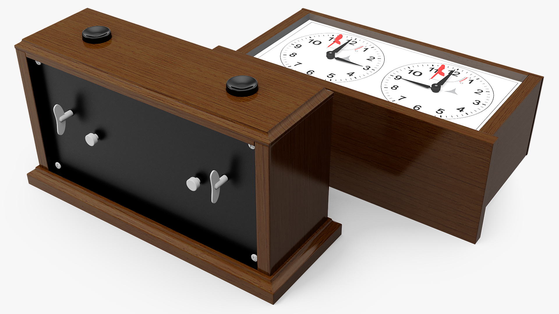 Wooden Mechanical Chess Clock Generic 3D
