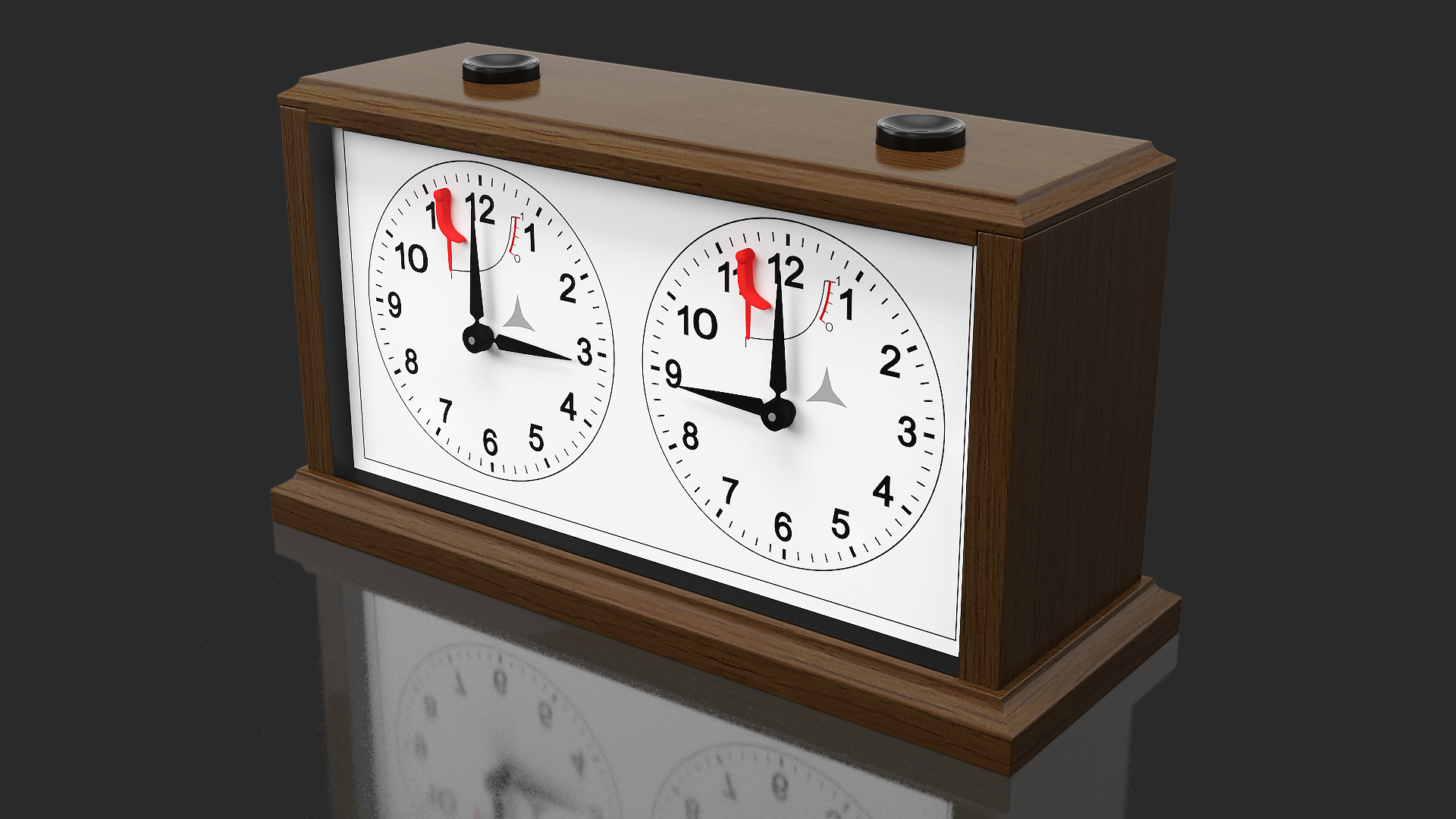 Wooden Mechanical Chess Clock Generic 3D
