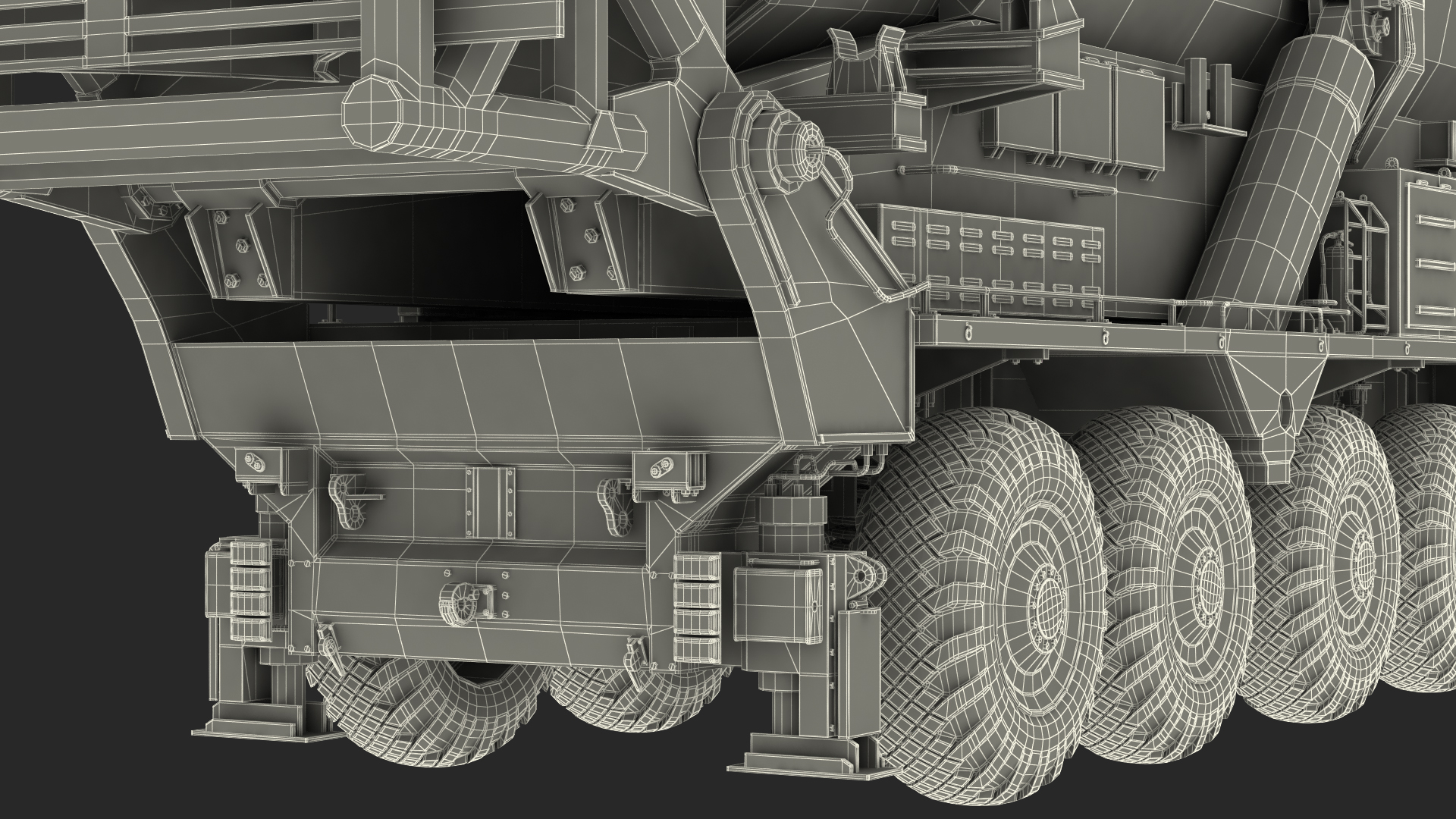 Hwasong-15 Transporter Erector Vehicle with Intercontinental Ballistic Missile Clean 3D model